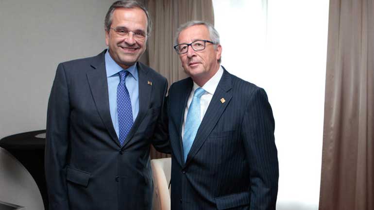 Συνάντηση Σαμαρά – Γιούνκερ στις Βρυξέλλες